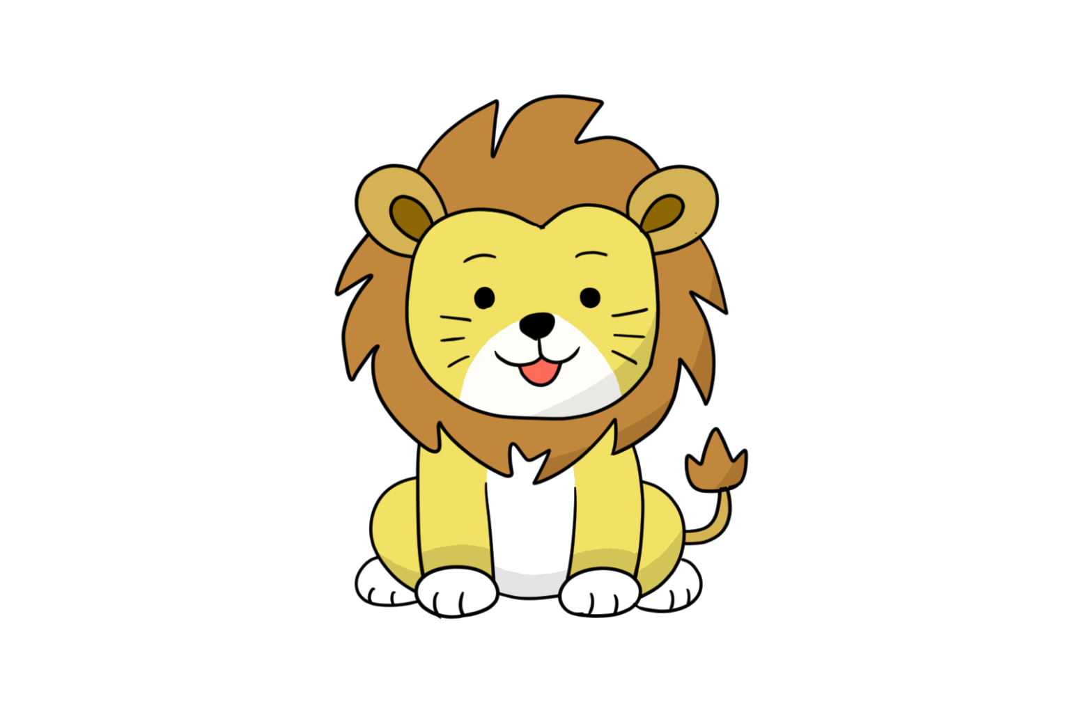 smiling lion