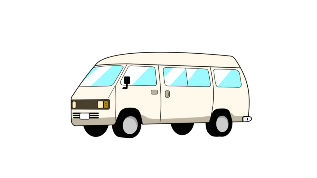 ワンボックスカーのイラスト | フリー素材のいらすとむら